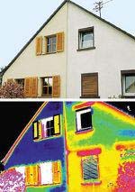 Energy loss through walls-ultraviolet photo